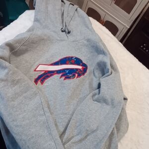 Women's Buffalo Bills New Era Gray Floral Raglan Pullover Hoodie
